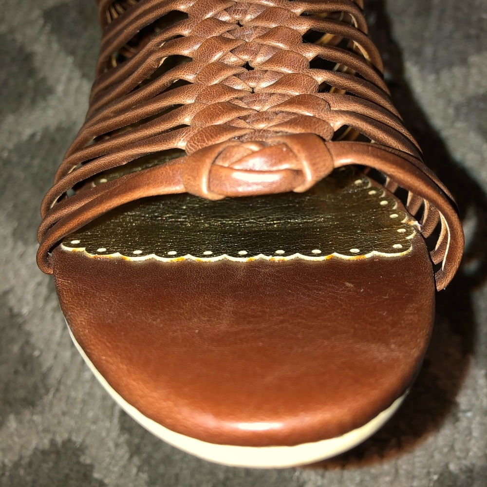 Brown Braided Heels - Picture 5 of 8